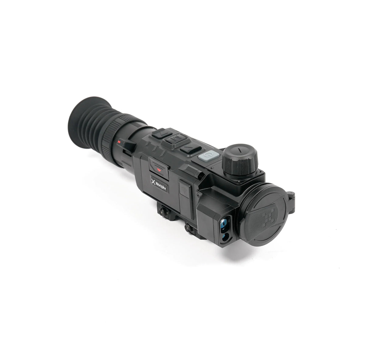 Nocpix thermal night vision scope with ergonomic controls and lens cover
