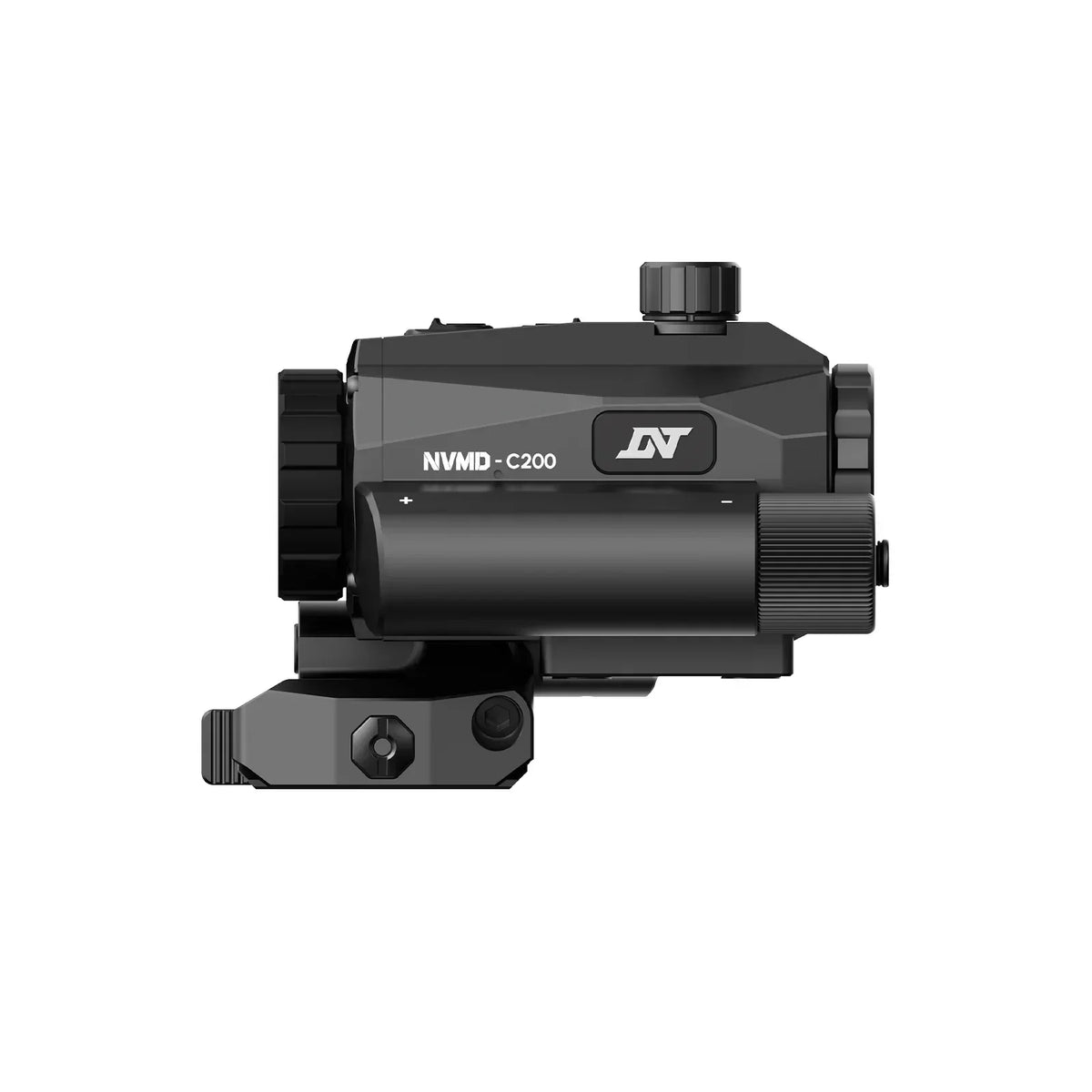 NVMD-C200 digital night vision scope with mounting bracket on white background