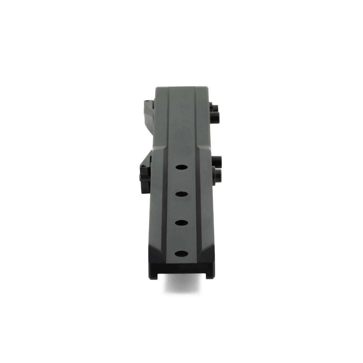 Black tactical rail mount for night vision or thermal optics on a white background