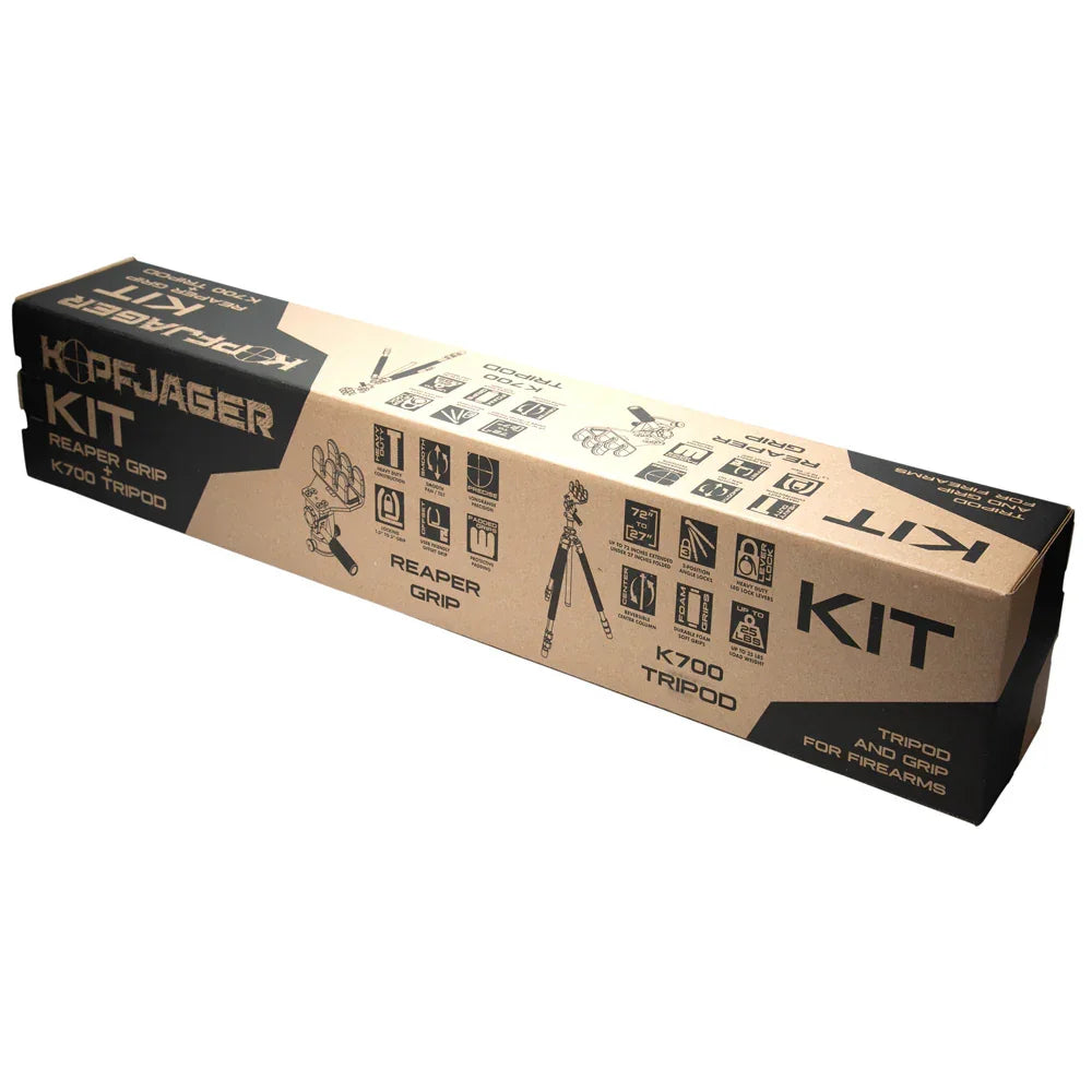 Kopfjäger K700 AMT Aluminum Tripod with Reaper Grip - Night Vision Universe