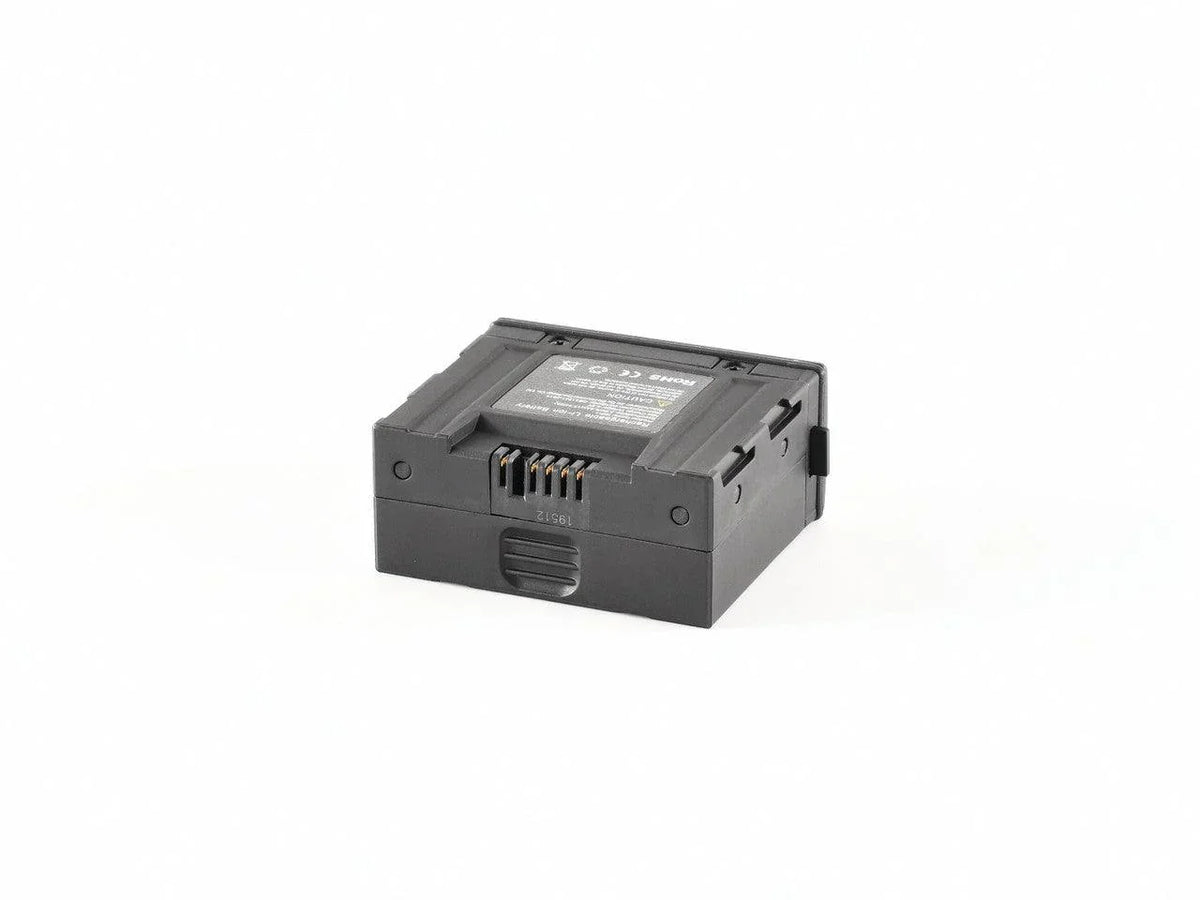 Black rechargeable battery for thermal and night vision devices on white background