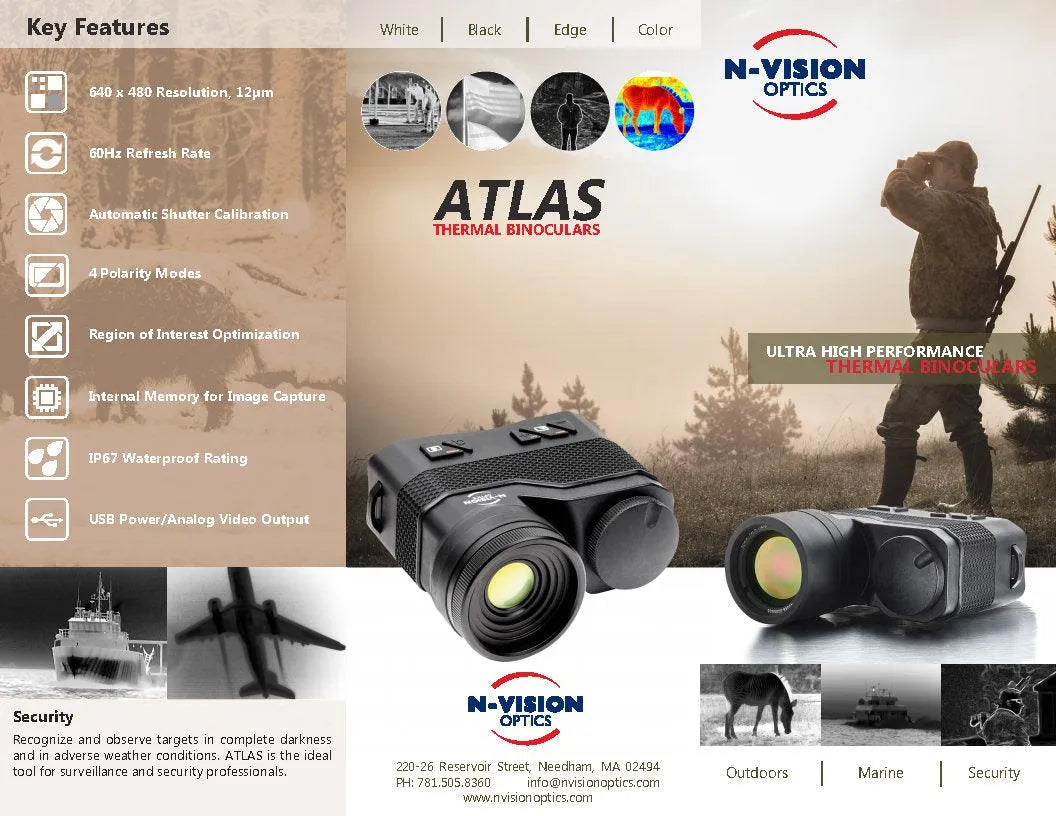 N-Vision ATLAS Thermal Binocular 640 50mm - Night Vision Universe