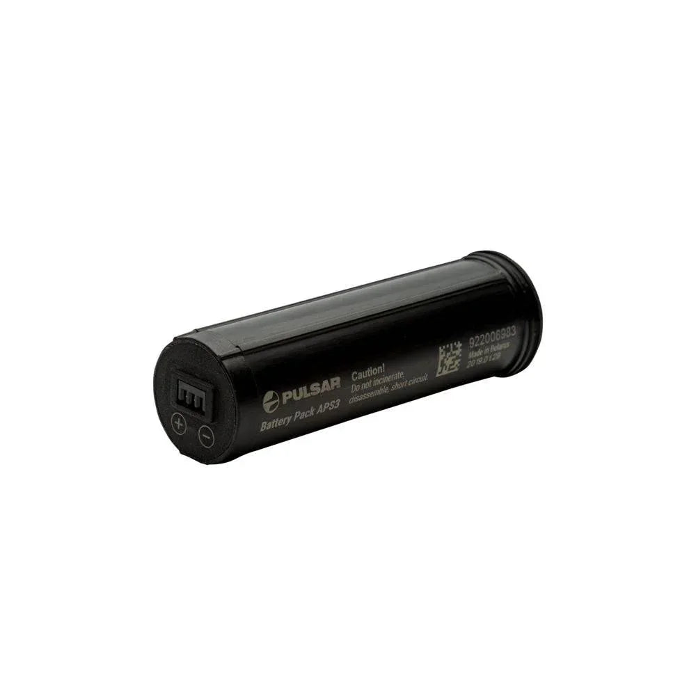 Pulsar APS3 thermal battery pack for thermal imaging devices on white background