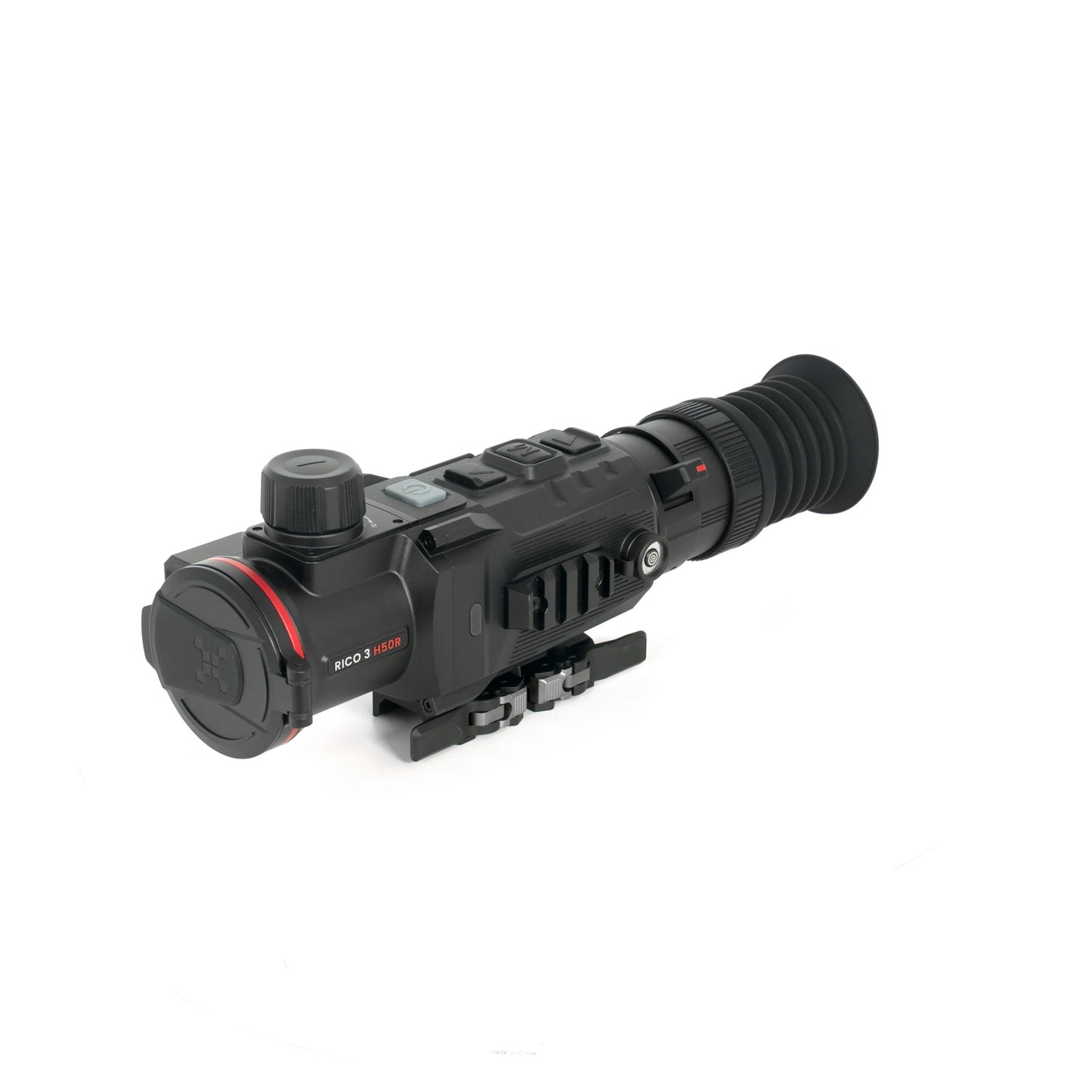 RICO 3 H50R thermal night vision scope with red accents and tactical design