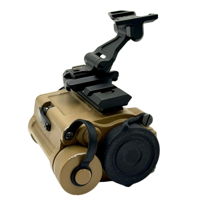 InfiRay RICO MICRO V2 RH25 thermal monocular with helmet mount setup