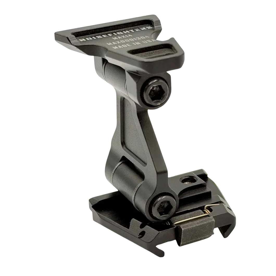 NoiseFighters MAX14 quick-release mount for night vision optics, made in USA