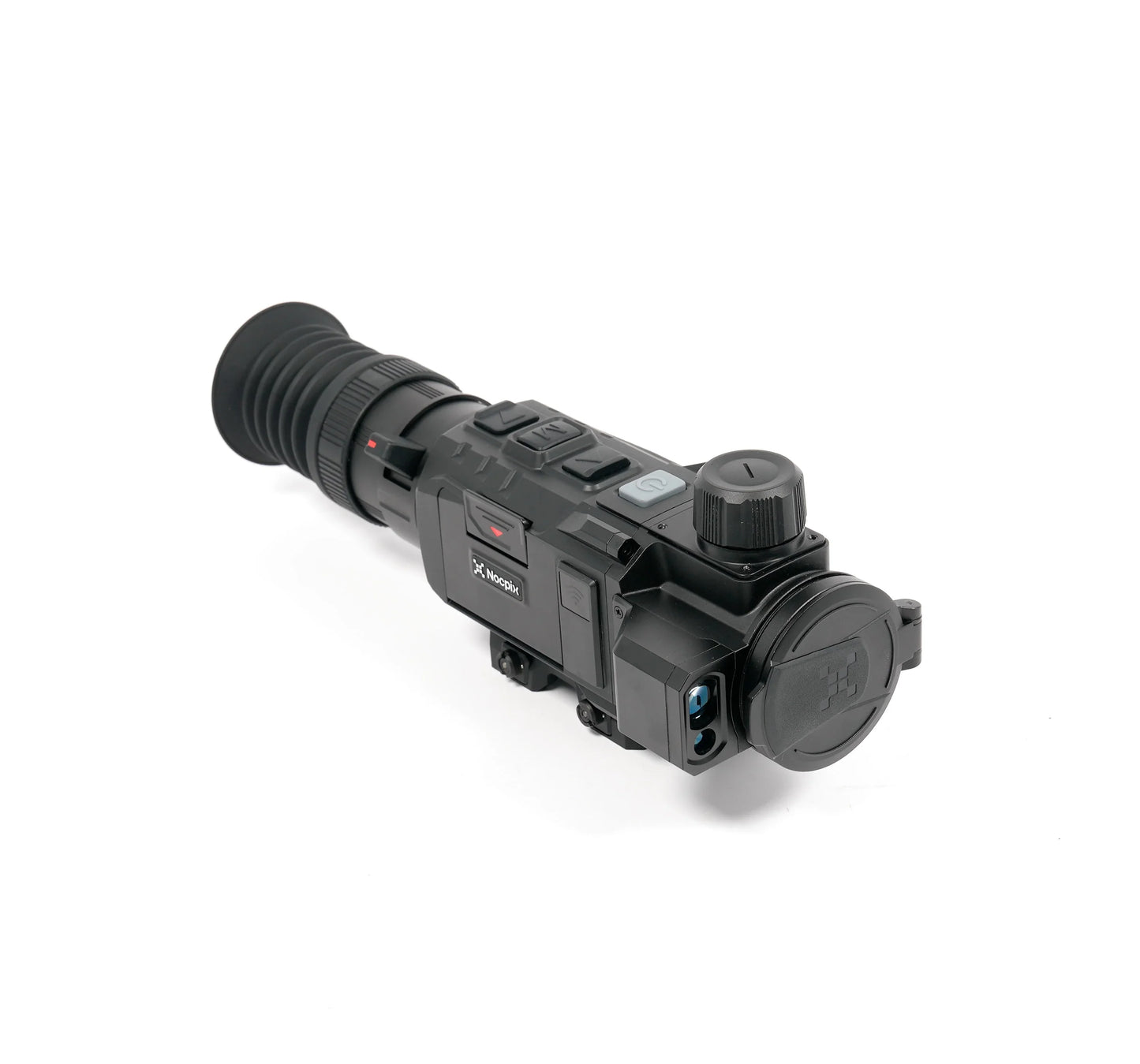 Nocpix thermal night vision scope with ergonomic controls and lens cover