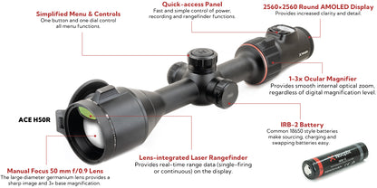 Nocpix ACE Optical Zoom Optimized Thermal Scope 640 H50R