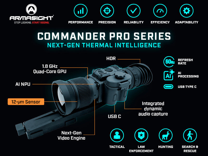 Armasight Commander Pro 640 2-8x35 Thermal Scope