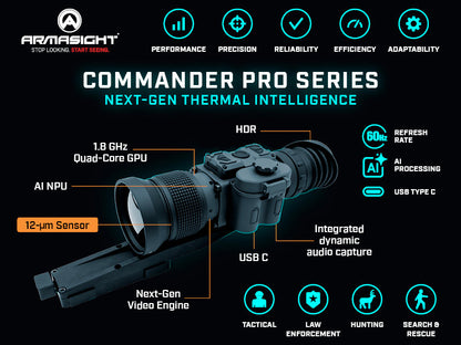 Armasight Commander Pro 640 3-12x50 Thermal Scope