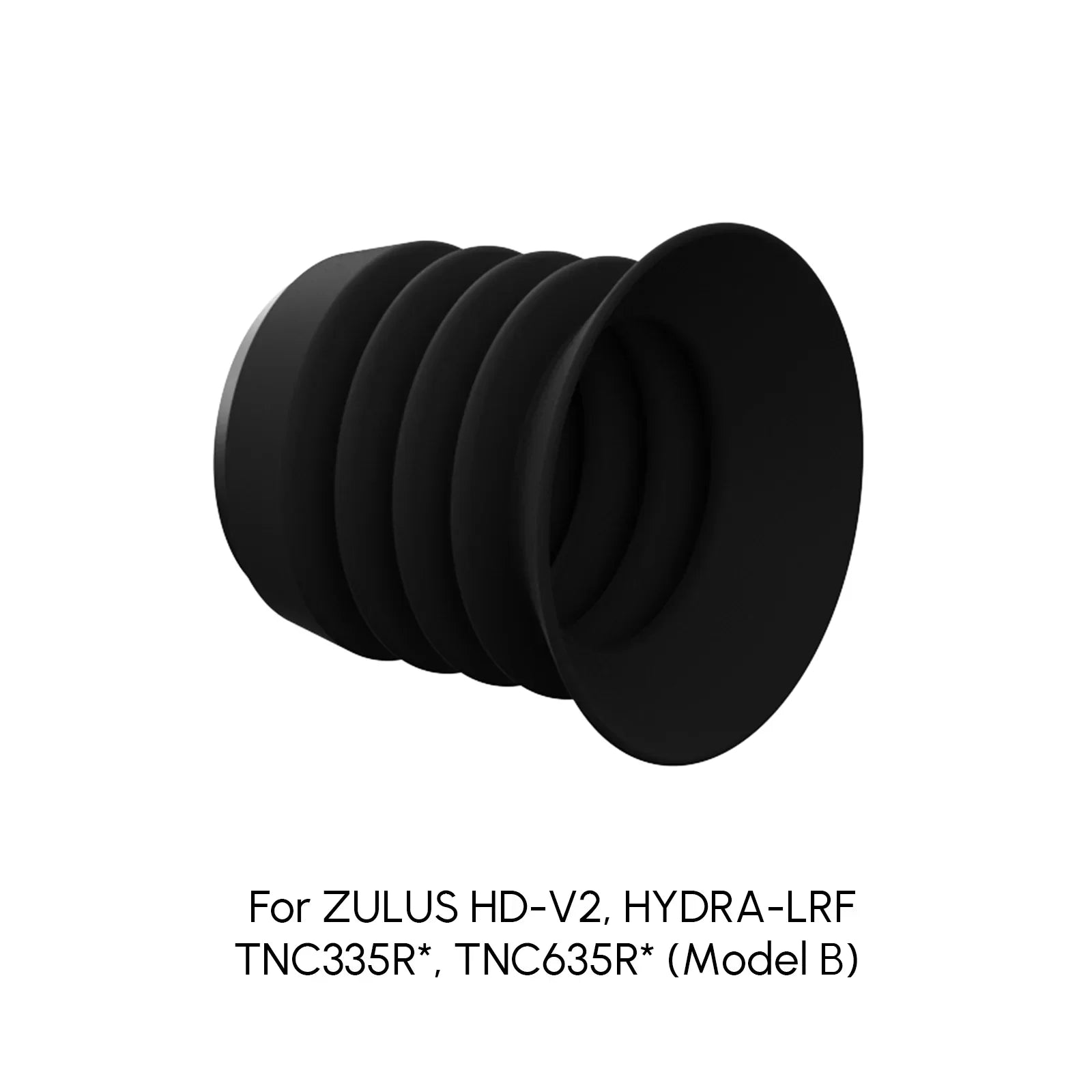Black rubber eyecup for thermal scope ZULUS HD-V2, HYDRA-LRF, TNC335R, TNC635R