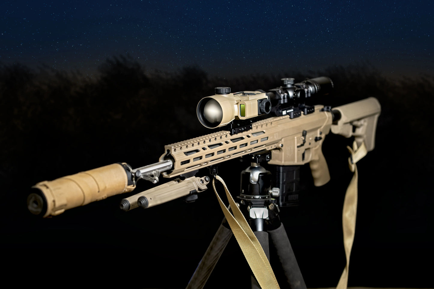 InfiRay Outdoor RICO HYBRID HCH50R 640/10um 50mm 3.5X LRF Thermal Scope/Clip On Scope
