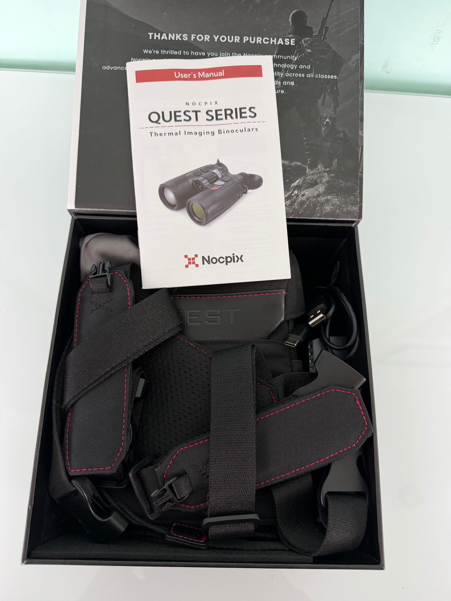 Nocpix QUEST H35R LRF Thermal Binocular 3X 640 35mm 🔥Used🔥