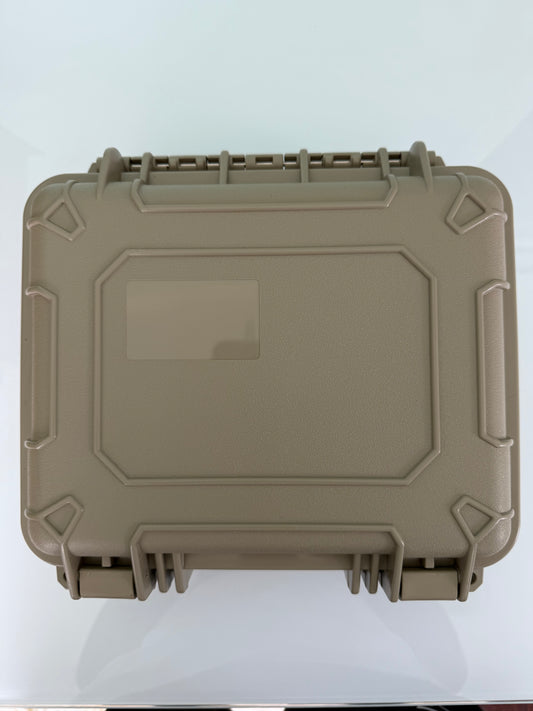 Condition 1 Small 11" Hard Case Empty w/ Dividers - Tan #184