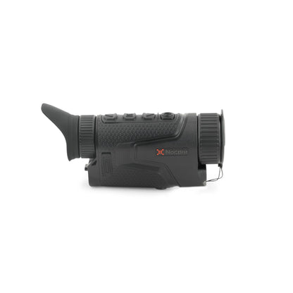 Nocpix thermal night vision monocular with textured grip, shown on white background