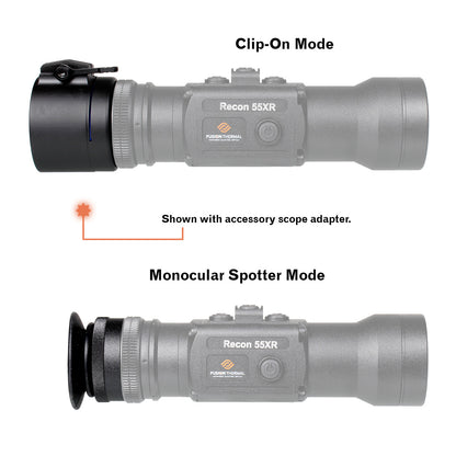 Fusion Thermal Recon 55XR 640 Clip-on Thermal Scope 55mm