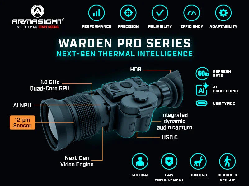 Armasight Warden Pro 640 3.5-14x50 Thermal Monocular