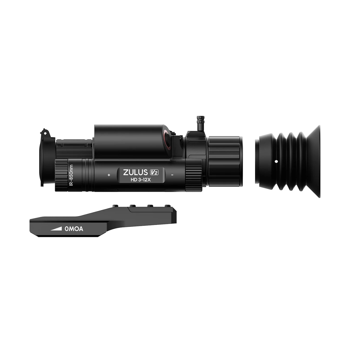 DNT ZHD312R-V2 ZULUS HD V2 3-12X Digital Night Vision Scope w/LRF