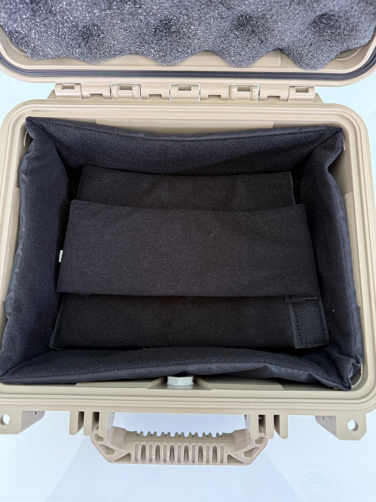 Condition 1 Small 11" Hard Case Empty w/ Dividers - Tan #184 - Night Vision Universe