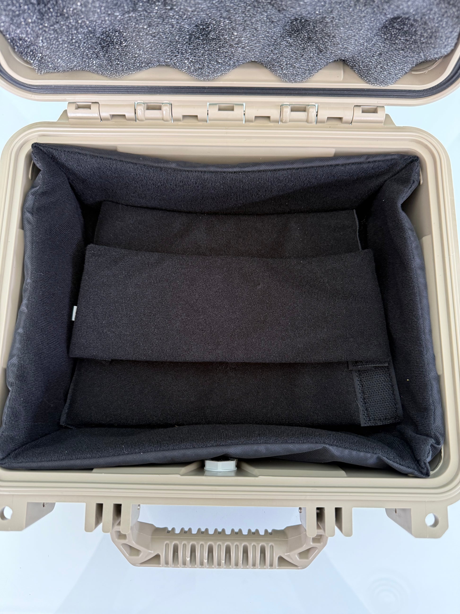 Condition 1 Small 11" Hard Case Empty w/ Dividers - Tan #184 - Night Vision Universe