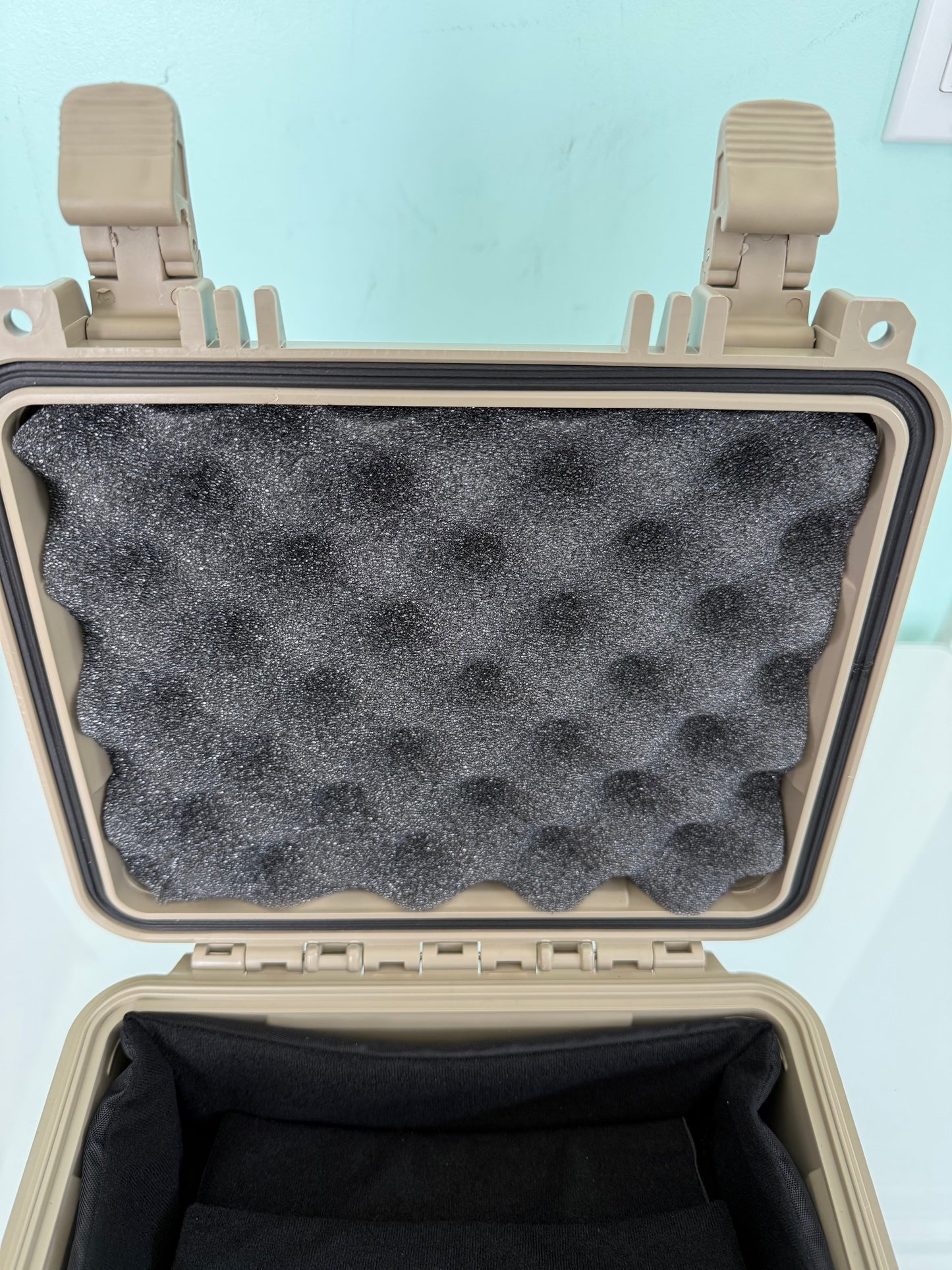 Condition 1 Small 11" Hard Case Empty w/ Dividers - Tan #184 - Night Vision Universe