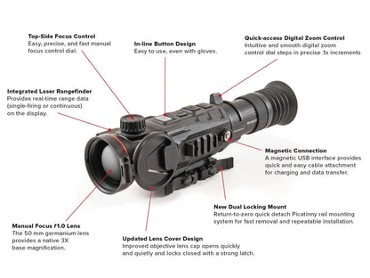 InfiRay Outdoor RICO Mk2 LRF RH50R 640 Thermal Scope 50mm - Night Vision Universe