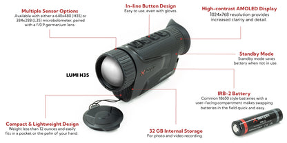 Nocpix LUMI Compact Thermal Monocular 640 H35