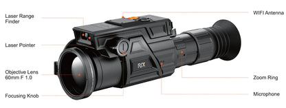 RIX DBH D6 LRF 640x512 12um 60hz 3x Thermal Scope - Night Vision Universe