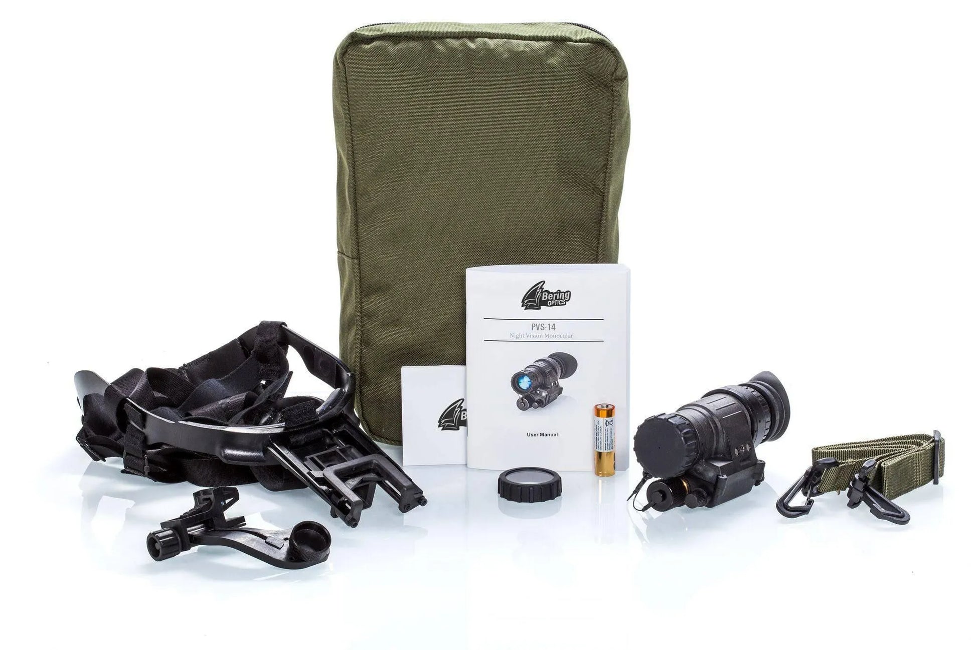 Bering Optics PVS-14BE Gen 2+ B&W Night Vision Monocular BE72140MGW - Night Vision Universe