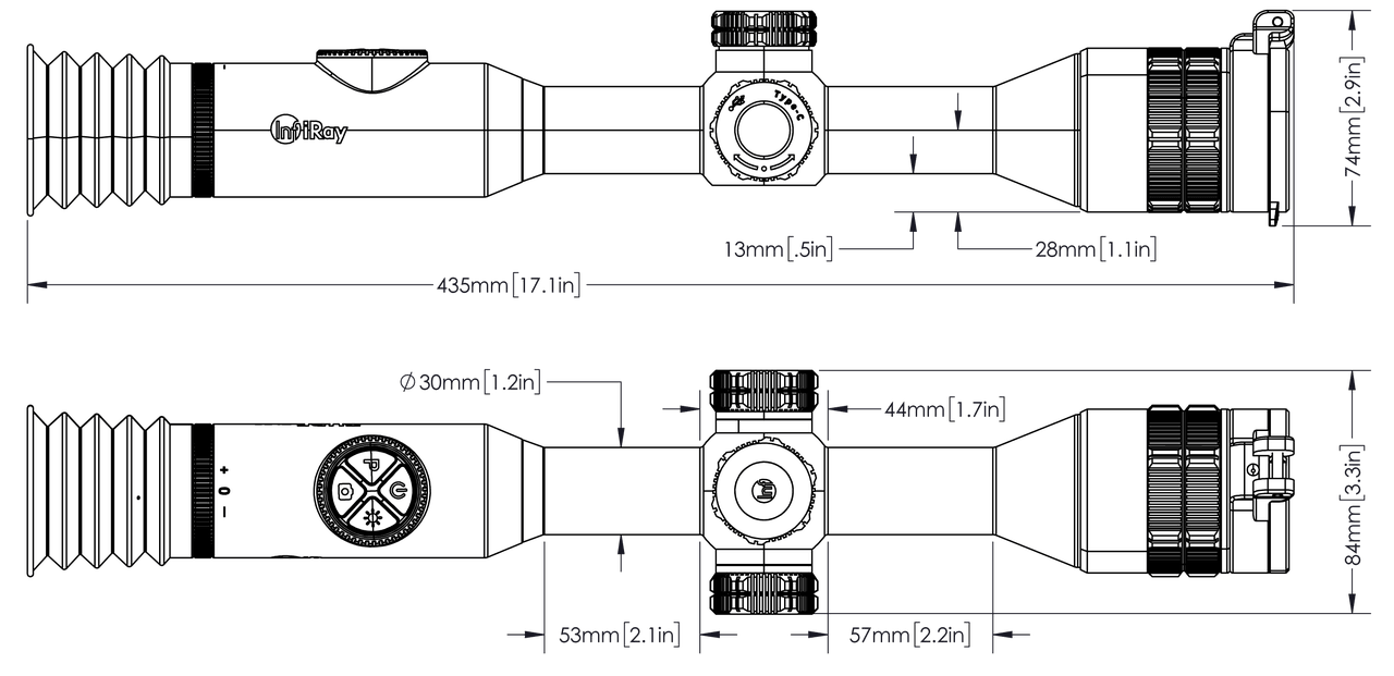 InfiRay Outdoor BOLT TL35 V2 35mm Thermal Scope - 🔥DEMO🔥 - NVU